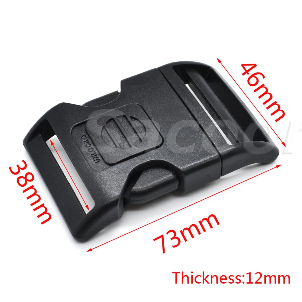 10pcs Pack  Plastic Self-locking & Arched Switch Buckle for Backpack Straps Camping Bags