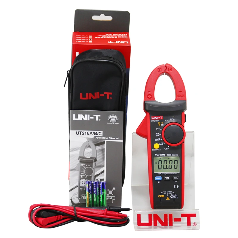 UNI-T UT216B 600A Digital Clamp Meters NCV V.F.C Diode LCD Backlight LCD Display Work Light