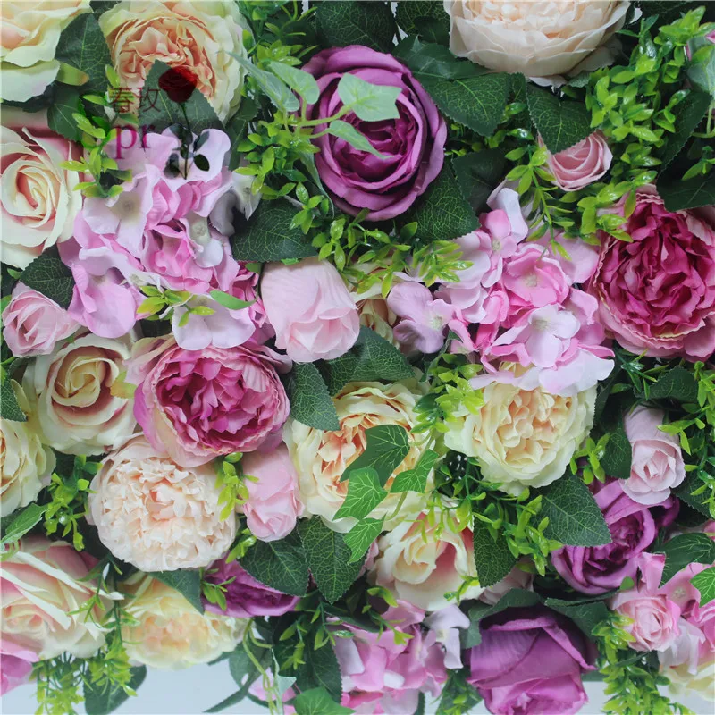 SPR factory Free Shipping 10pcs/lot high quality 3D flower wall wedding backdrop artificial rose hydrangea flower arrangements