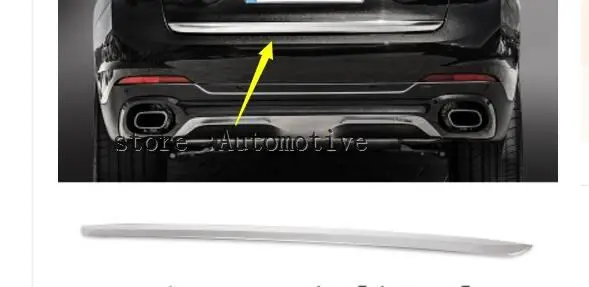 

stainless steel Rear Door Bottom Trunk Lid Tailgate 1pcs for bmw X6 F16 2015 2016 2017