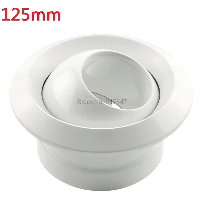 

Aluminum alloy 125mm spherical nozzle central Ventilation adjustable remote jet fresh air system outlet valve