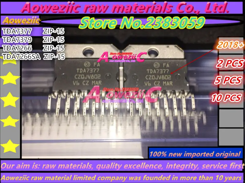 Aoweziic 2018+ 100% new imported original   TDA7266  TDA7266SA  TDA7377  TDA7379  ZIP-15  Audio power amplifier chip