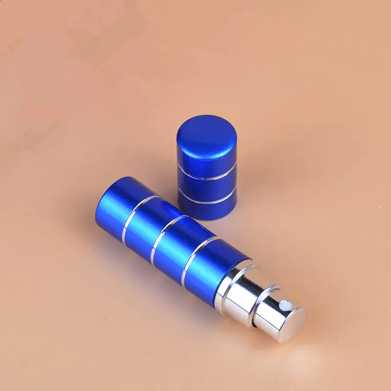50pcs/Lot 5ml Pump Refillable Atomizer eau de Parfum Aluminum Empty Cosmetic Containers Glass Perfume Bottle Spray Scent Bottle