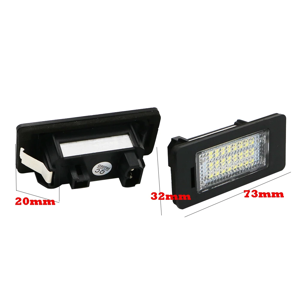 YSY 1pair 24SMD car led license plate light lamp For BMW E90 E82 E92 E93 M3 E39 E60 E70 X5 E39 E60 E61 M5 E88