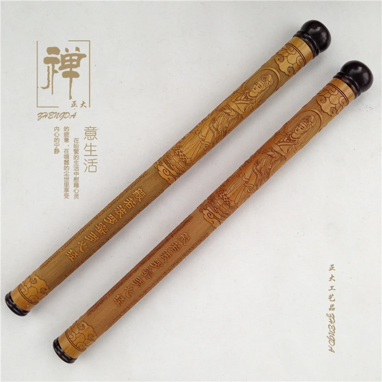 Wholesale natural bamboo inlaid ebony Huang screw with carved incense incense incense incense tube pipeline tube red Qi Nan