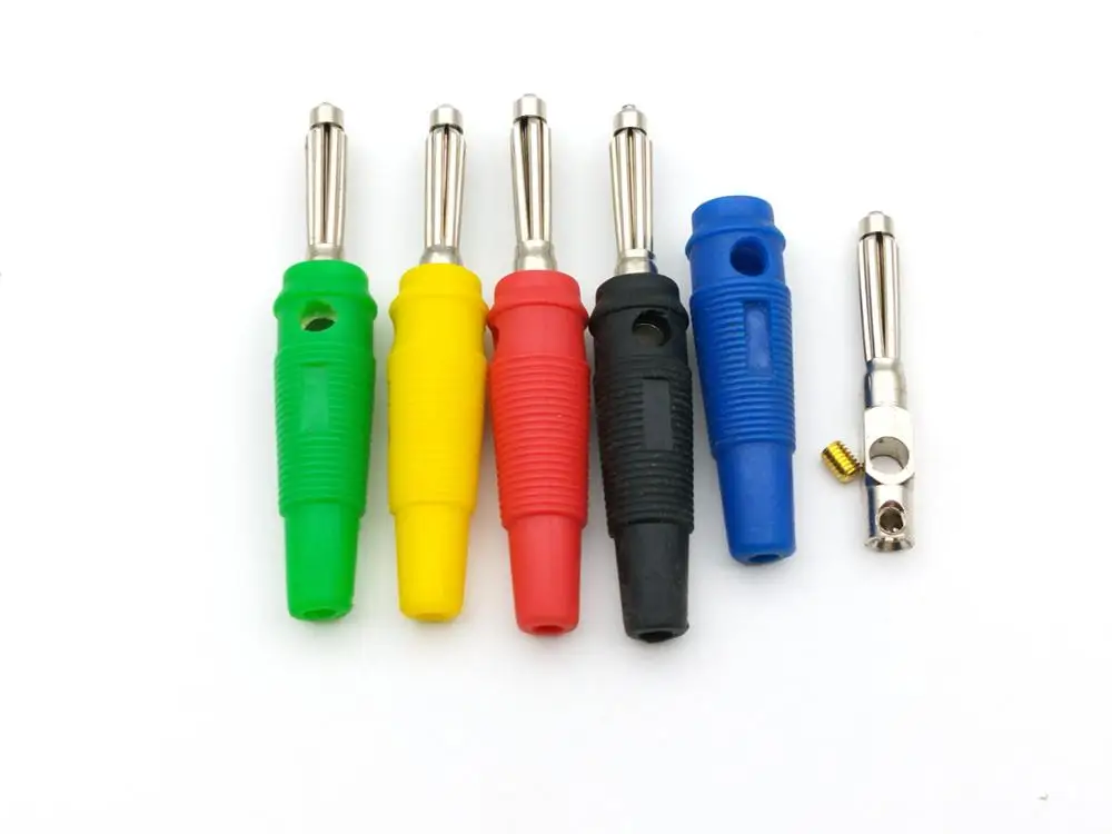 Imagem -05 - Banana Plug Conector Masculino para Alto-falante Adaptador de Áudio de Alta Qualidade 100 Peças mm