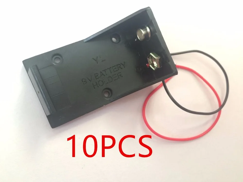 10PCS Hot Single Wired Lead Battery Holder Case Box 9V 6LR61 x1 Model / DIY / Toy / RC UK