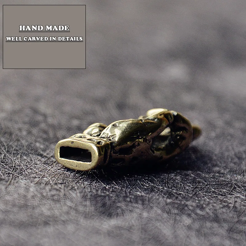 Mini Brass Hands Finger Up Statue Portable Punk Style Decoration Ornament Sculpture Home Office Desk Ornament Funny Toy Gift