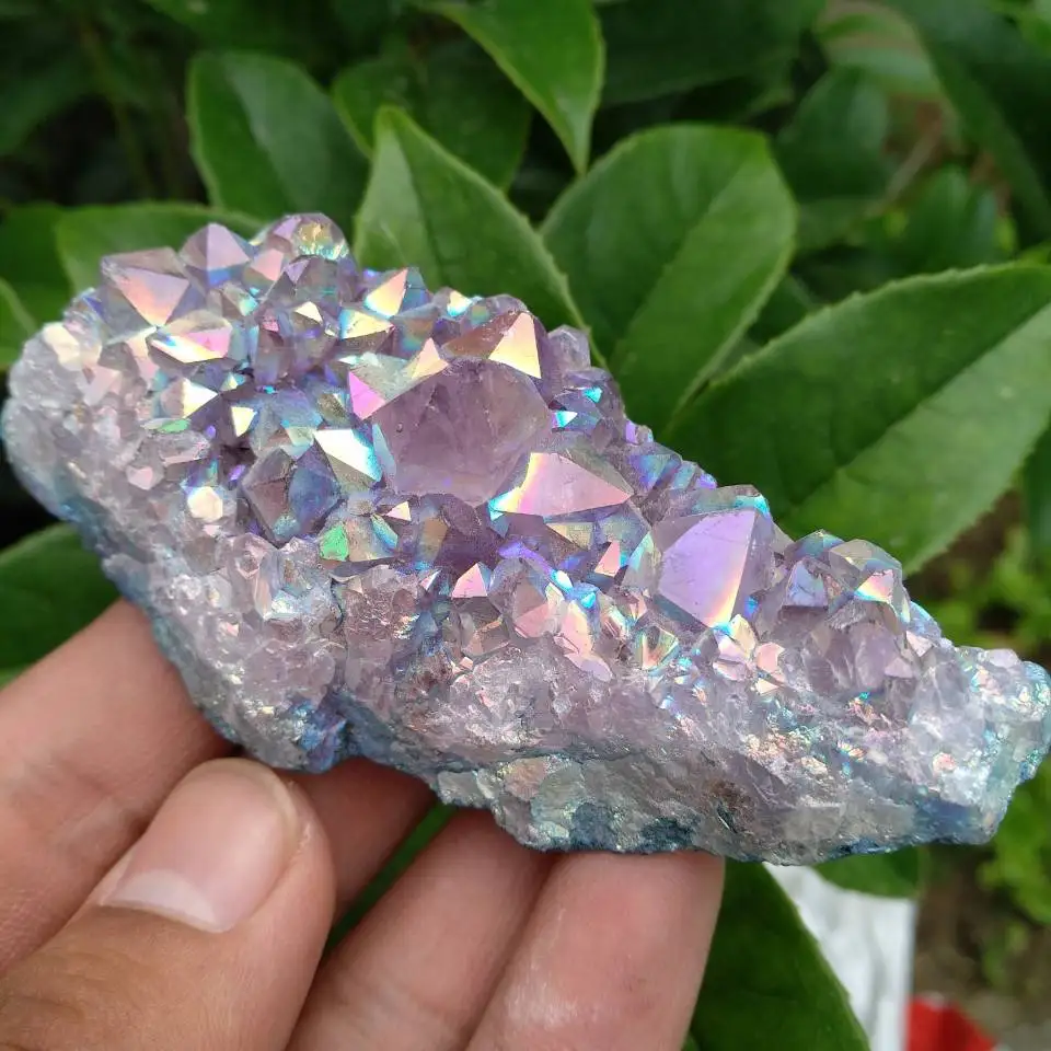 

Amethyst Angel Aura Cluster 60-90g 1pcs