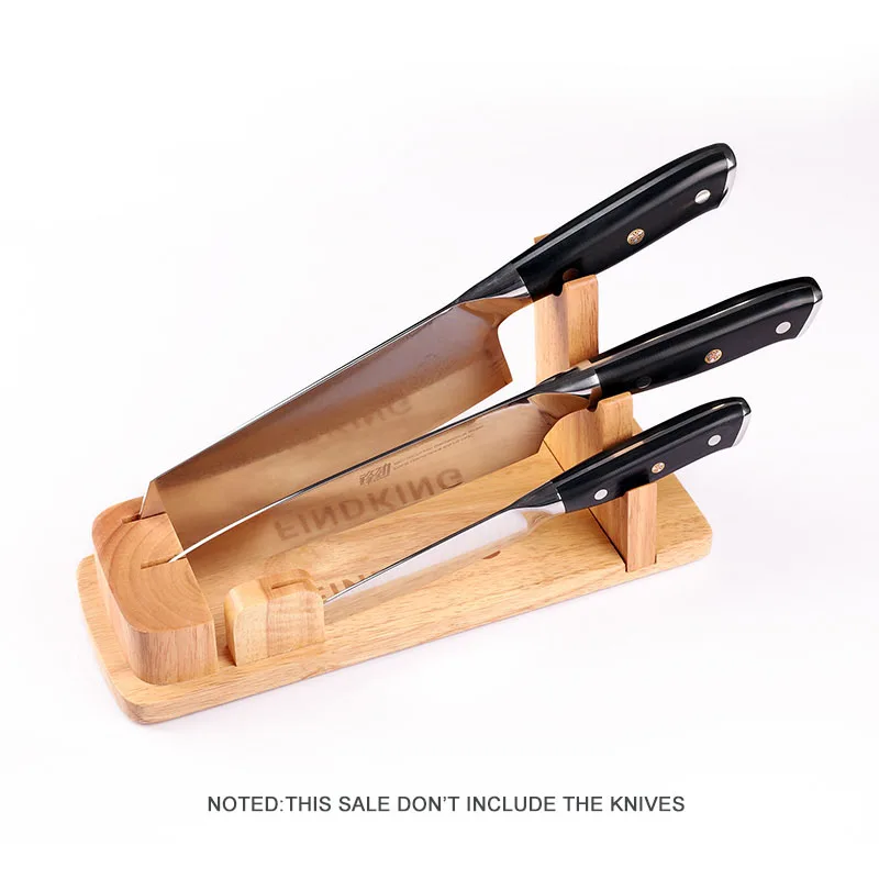 findking New Design 28*10*1.5cm Universal Oak Wood Knife Holder knife block knife stand for damascus knives set