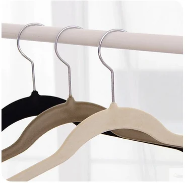 Free Shipping !!Colorful Quality Flocking Printing Magic Slip-resistant Hanger Adult Clothes Pants Racks Multi Hanger