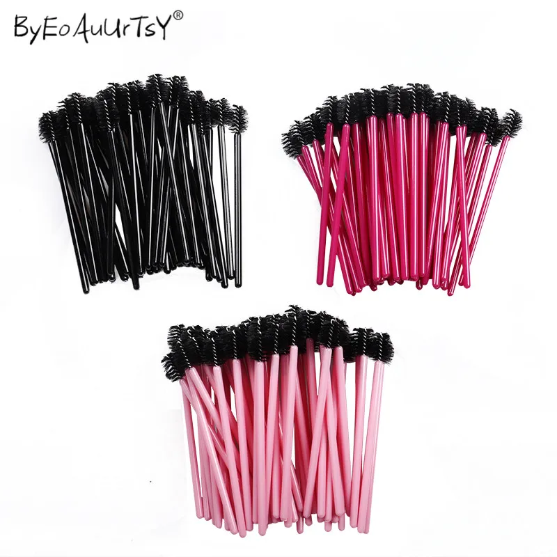 50/100pcs Disposable Eyelash Brush Comb Mascara Wands Eye Lashes Extension Individual Applicator Women Makeup Beauty Tools