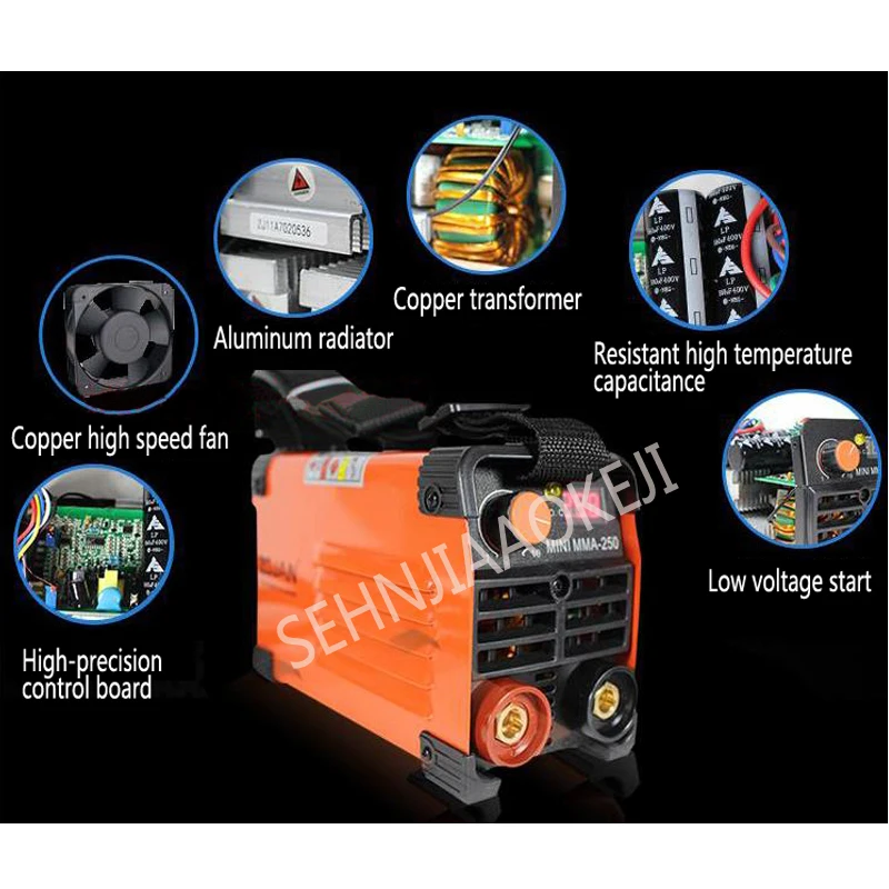 3800 W เครื่องใช้ไฟฟ้าในครัวเรือนทองแดง core mini inverter คู่มือเครื่องเชื่อมป้องกันการโอเวอร์โหลด 3.2 มม. ยาว AC220V