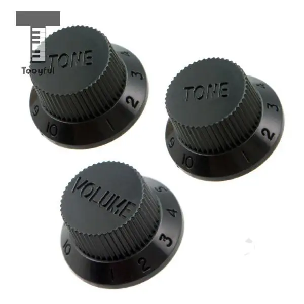 Tooyful Volume Knob Tone Button Replacement Parts for ST Sq Squier Guitar Accessries Pack of 3