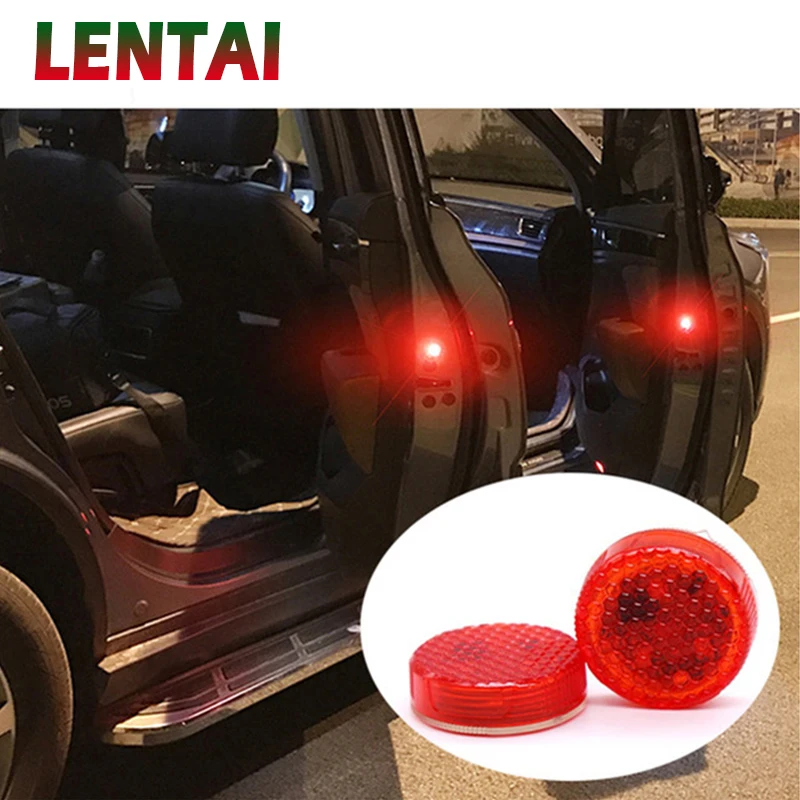 LENTAI Auto LED Strobe Light Car door Warning Lamp For Jeep Renegade Wrangler Skoda Octavia A7 Rapid Fabia Yeti Opel Astra H J