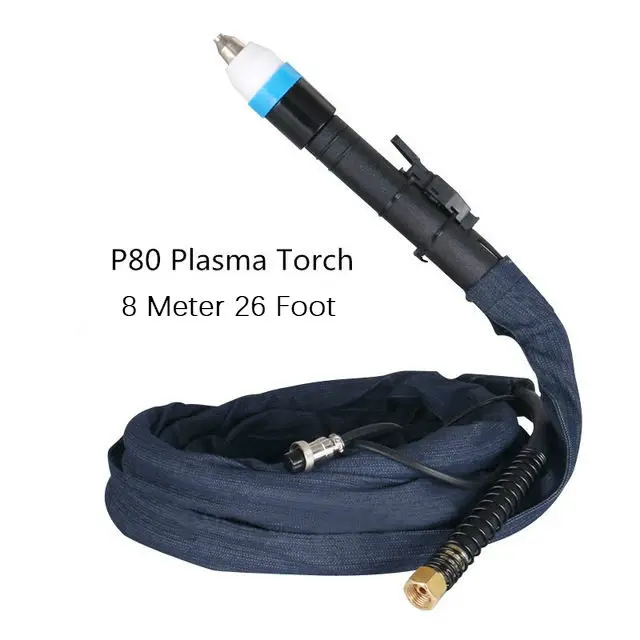 P80 Torch Complete 26 Foot & 8 Meter for welding Machine and plasma cutter Knife Complete Straight handle torch Plasma iron