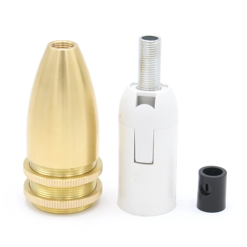 E14 Solid Brass Lamp Holder Screw Light Socket Incandescent Bulb Holder