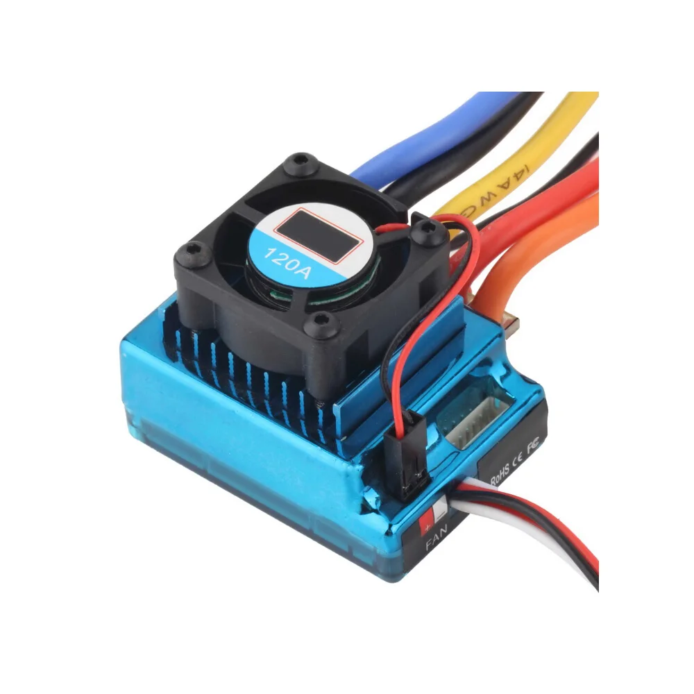 New 120A Sensored Brushless ESC Speed Controller T plug for 1/8 1/10 1/12 RC Car Crawler Wholesale