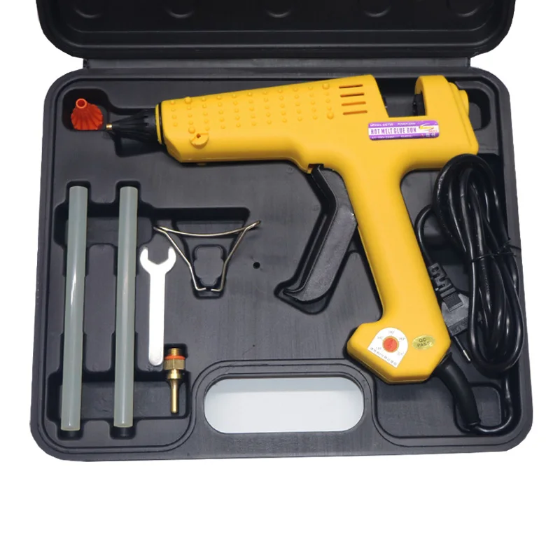 Glue Gun Box 200W 250W Hot Melt Gun Adjustable Temperature Thermal Adhesive Stick Gun with Long Nozzle Professional Tool Set