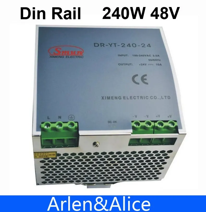 

240W 48V Din Rail Single Output Switching power supply