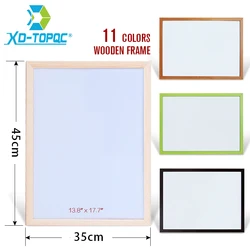 XINDI 35*45cm WhiteBoard New Dry Wipe Pine Wood Frame Magnetic White board Erased Easy Writing Drawing Boards Free Shipping WB43