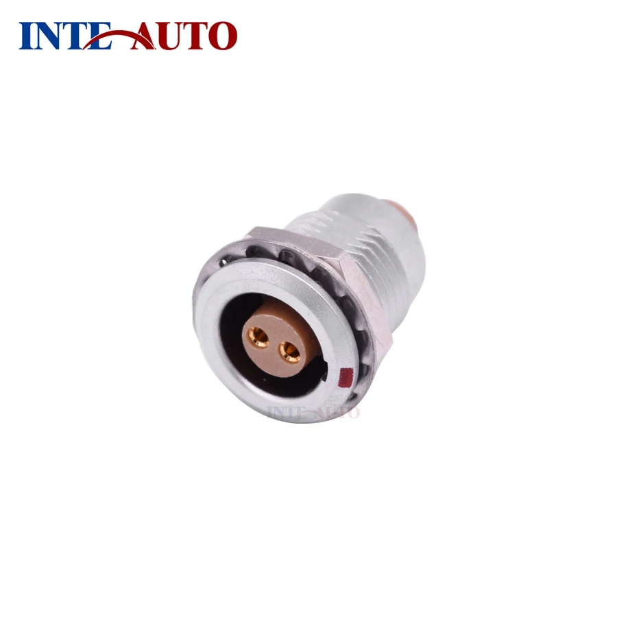 

2 pins M15 2B series receptacle, metal push pull self-locking female connector,EZGG.2B.302