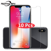 10Pcs tempered glass for iphone X XR XS Max 11 12 Pro Max 12 mini glass iphone 6 6s 7 8 Plus 5 5s 5C SE2 sscreen protector glass