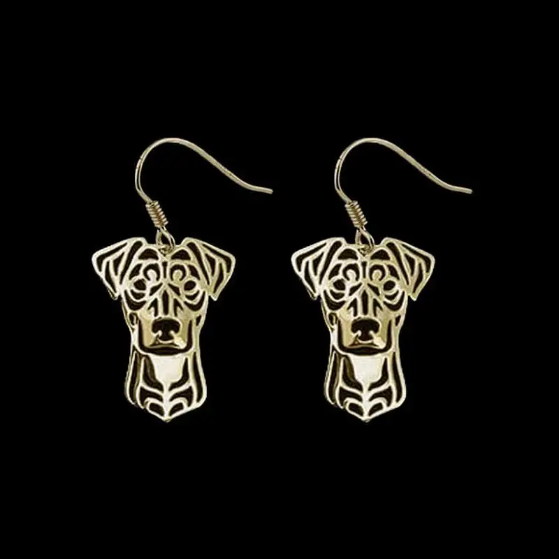 Jewelry Metal German Pinscher Dog Shaped Earrings Women Alloy Animal Earrings