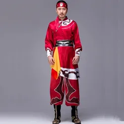 costume cinese della mongolia per uomo costumi di danza nazionale cinese per uomo abbigliamento di minoranza abbigliamento da festival