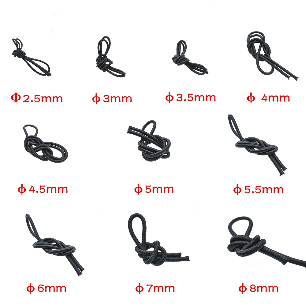 10 Meters Strong Elastic Rope Bungee Shock Cord Stretch String for DIY Jewelry Making Tents Kayak Boat Bag Luggage