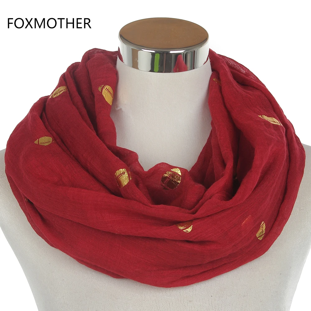 FOXMOTHER New Europe Design Black Purple Red Glitter Metallic Gold Foil Rugby Scarves Shawl Foulard Pashmina For Women Gifts