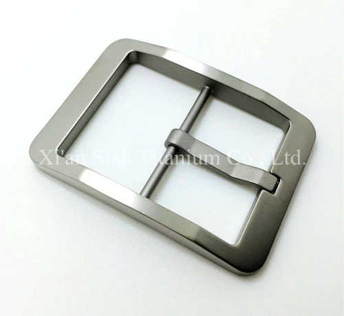 Pure Titanium Male Men's Belt Pin Buckle Antiallergic High Quality Light Weight 37g/pc for Belt Narrow than 38mm