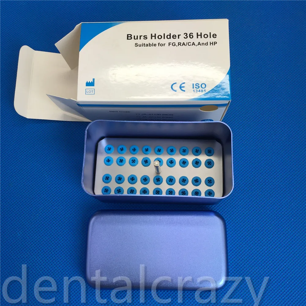

New Dental 36 Holders 2.35mm FG RA HP Burs Mandrel Disinfection Block Sterilizer