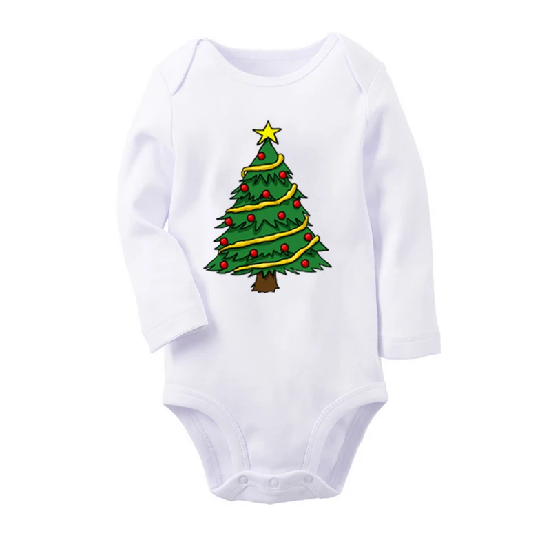 

Merry Christmas gift Bear socks Newborn Baby Boys Girls Outfits Long Sleeve Jumpsuit Cotton Print Infant Bodysuit Clothes