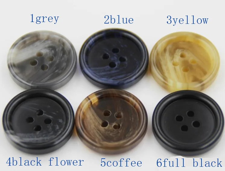 50pcs man Resin Top coat buckle windbreaker button suit button