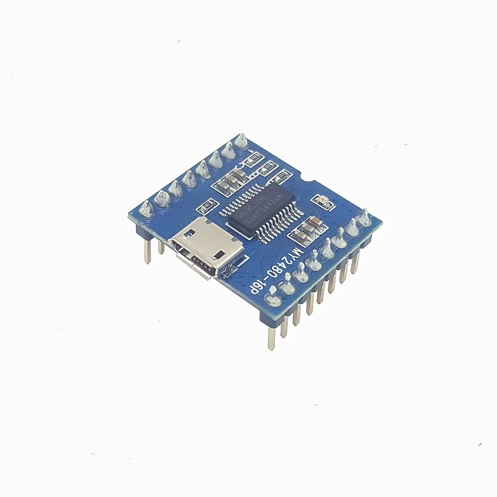 2/PCS LOT MY2480-16P Serial port analog U disk USB download FLASH sound chip / music / play voice module