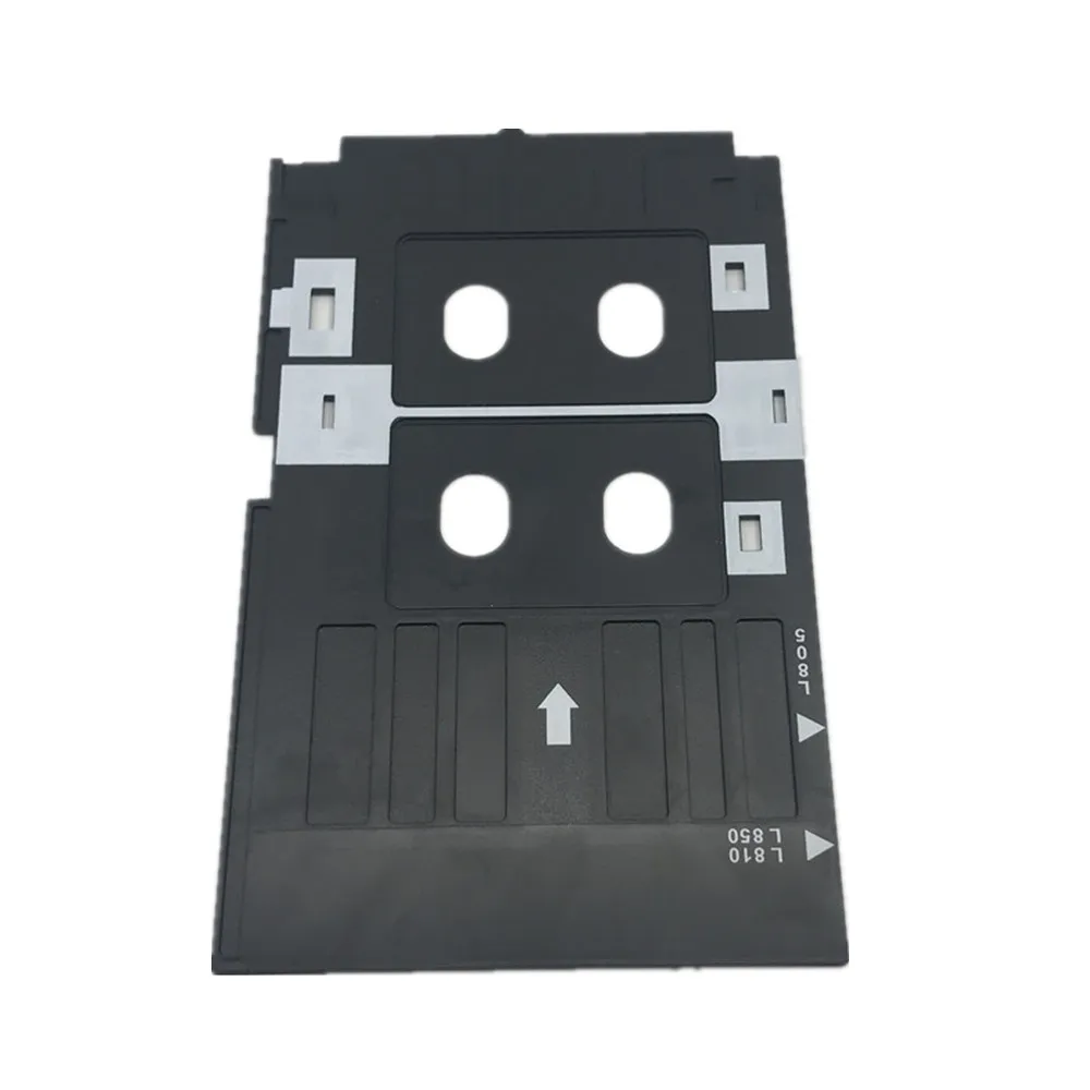 PVC ID card tray für Epson L800, L801, L805, L810, l850 inkjet drucker zu druck blank CR80 größe inkjet pvc karten mitgliedschaft karte