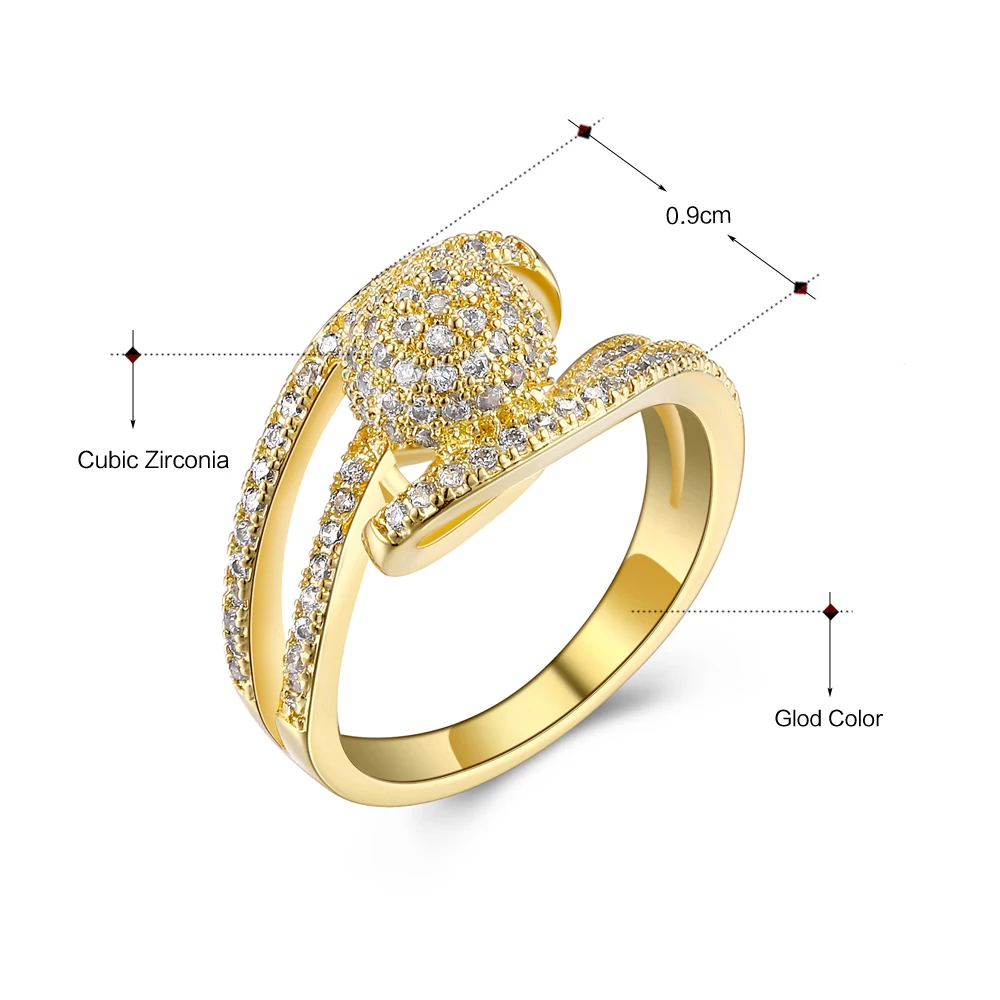 DreamCarnival1989 Elegant Micro Paved Setting Cubic Zircon Rings For Women Wedding Engagement Must Have Jewelry Hot Pick SJ20060