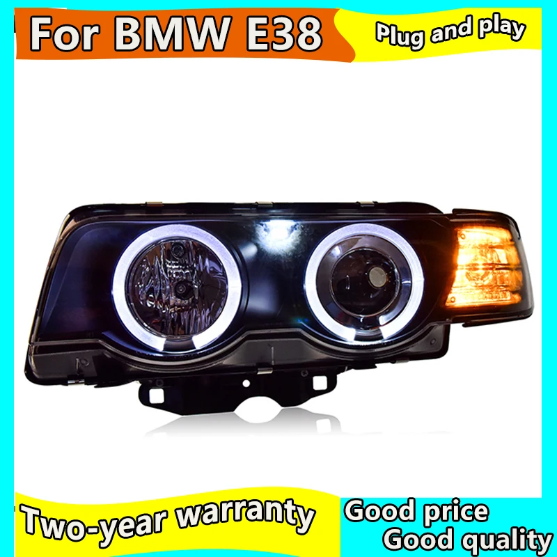 Car headlight For BMW E38 headlights 1998-2002 For E38 head lamp led DRL front Bi-Xenon Lens Double Beam HID KIT