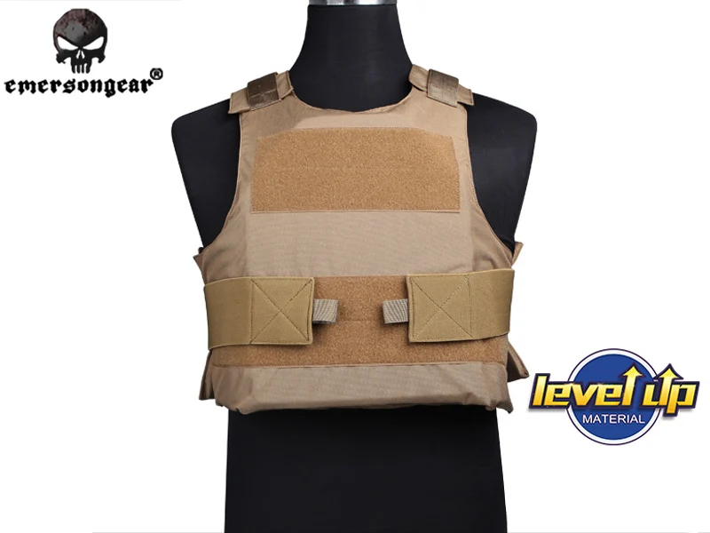 emersongear-Assault Plate Carrier, Airsoft Tactical Combat Vest, Coyote Brown, EM7301