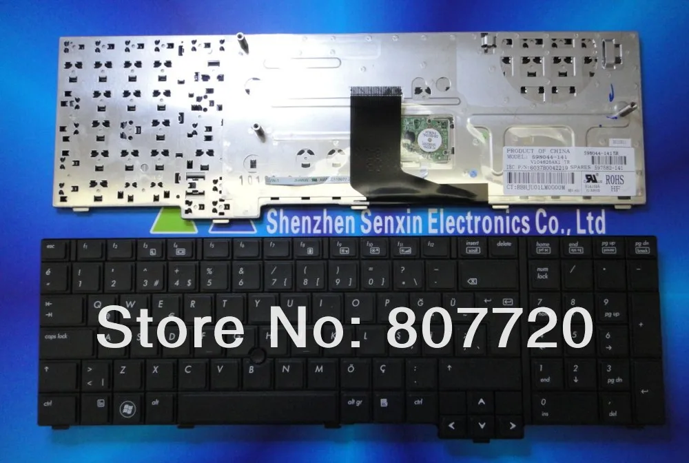 100% brand new TR/TUR(Turkey) keyboard 598044-141,597582-141 for HP 8740 8740W 8740P