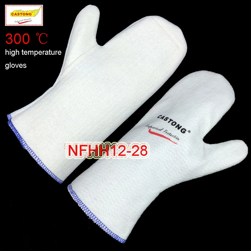 CASTONG 300 degree High temperature gloves No finger Aramid fire gloves kitchen oven Microwave oven Anti-scald safety gloves