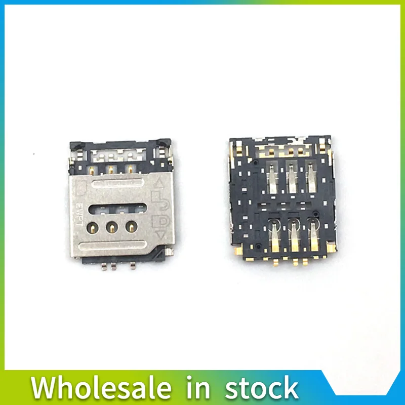 1 stks/partij voor Huawei Ascend G6 G6-T00 U00 C00 G535 Sim Reader kaarthouder Lade Slot connector socket op moederbord