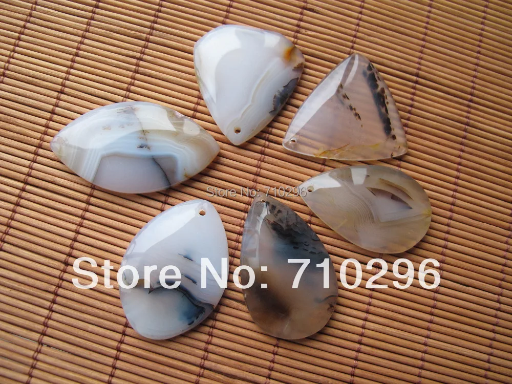 

Amazing!High Quality Dendritic Agate Gem stone pendants for gem jewelry diy mixed 10pcs/lot