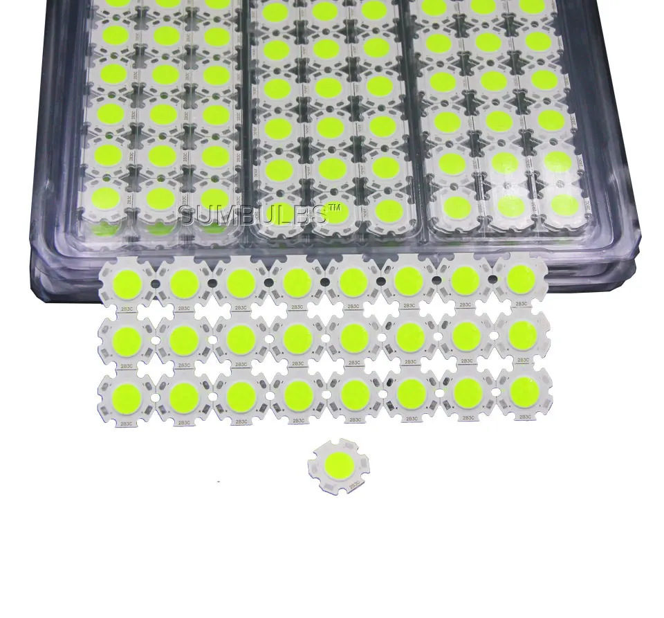 10 Stück Großverkauf Durchmesser 20 mm abgerundete COB-LED-Lichtquelle Chip an Bord 3 W 5 W 7 W grün blau rot warm natürlich kaltweiß Glühbirne DC – Detail 7