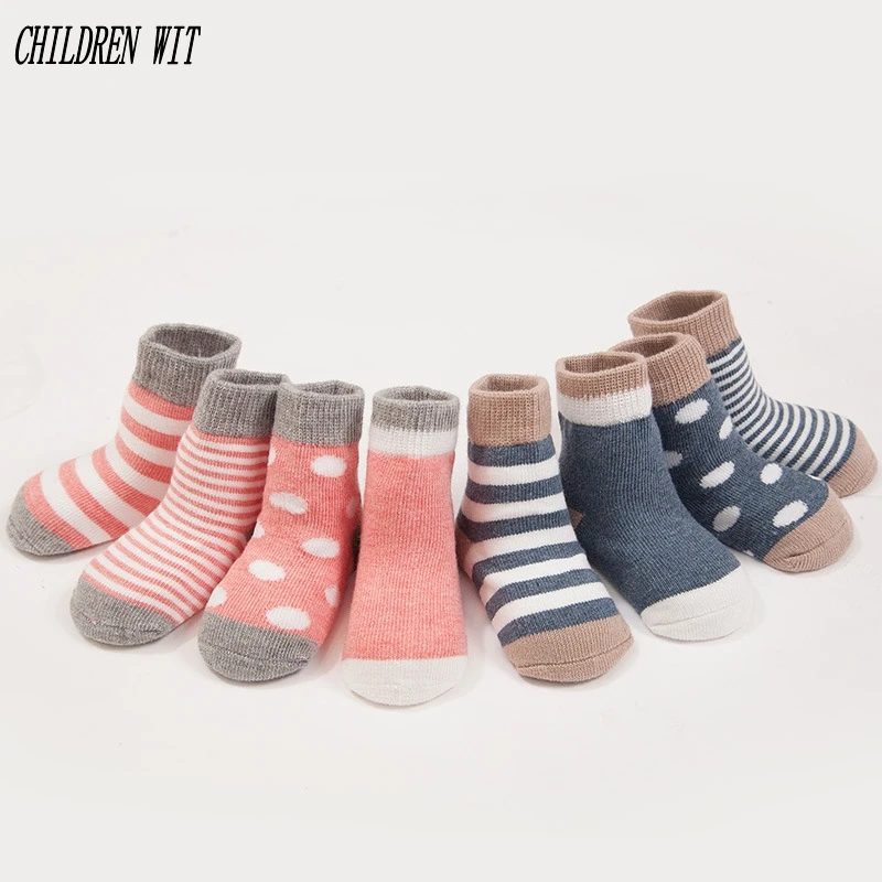 

CHILDREN WIT baby socks spring&autumn new cotton fashionable high quality children socks 0-3 year kids socks 4 pairs / lot