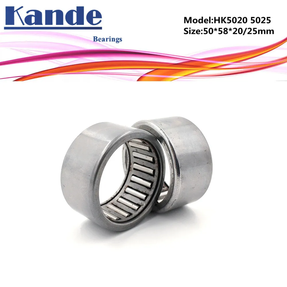 

HK5025 5025Needle Bearings Drawn Cup Needle Roller Bearing 505825 50x58x25mm