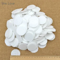 Chzimade 500Pcs/lot White 40mm Round Shaped Felt Circle Die Cut Appliques DIY Cardmaking Craft Fabric Accessories