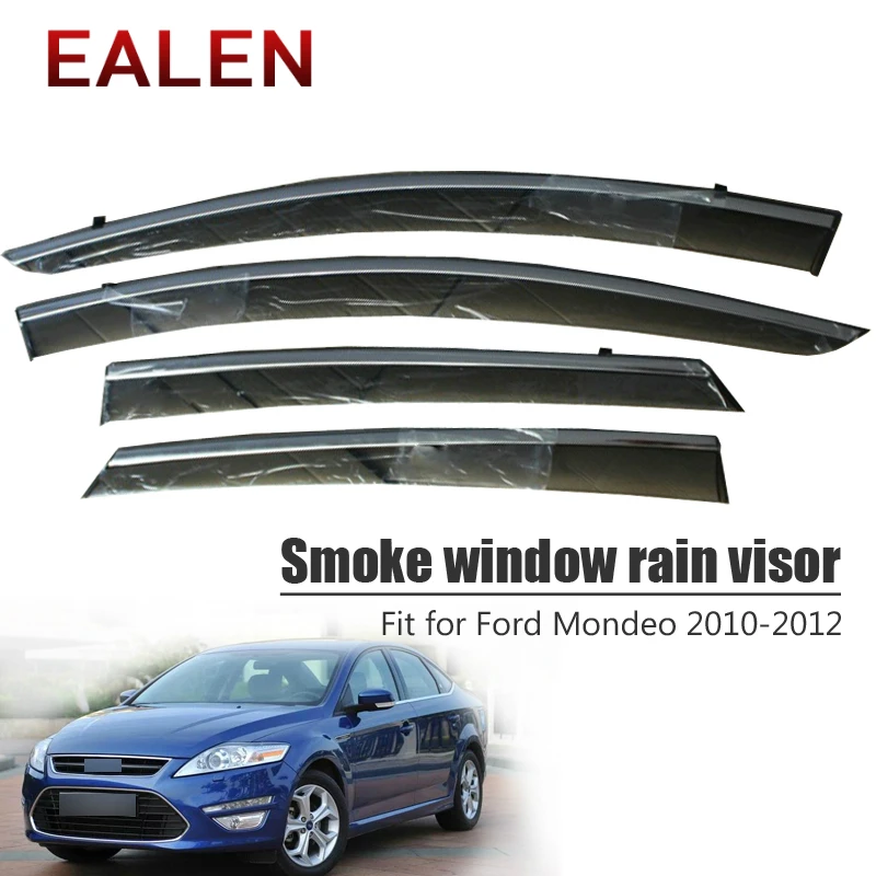 

EALEN For Ford Mondeo 2010 2011 2012 Car-styling ABS Vent Sun Deflectors Guard Accessories 4Pcs/1Set Smoke Window Rain Visor