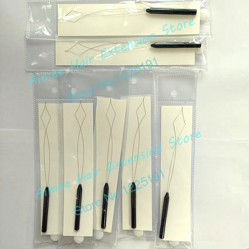 

New products 10bags hair extension Small black handle stainless steel wire for nano rings 1 pcs/bag